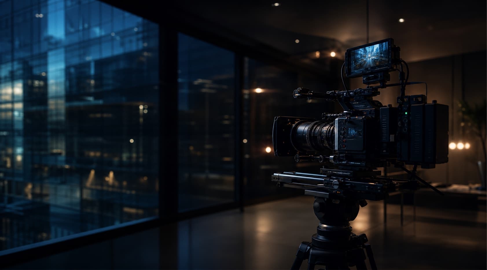 Professional production technology in a contemporary workspace