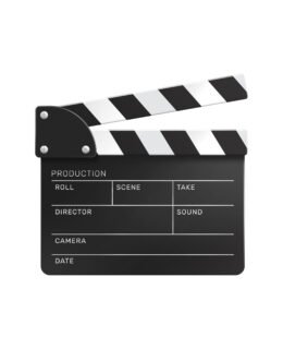 Clapper Cinema Realistic Composition
